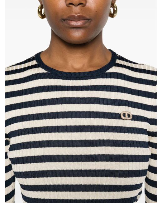 Twinset ストライプ Tシャツ Blue