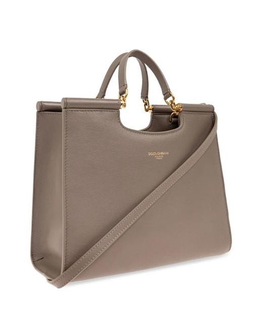 Dolce & Gabbana Brown Kleine Sicily Handtasche