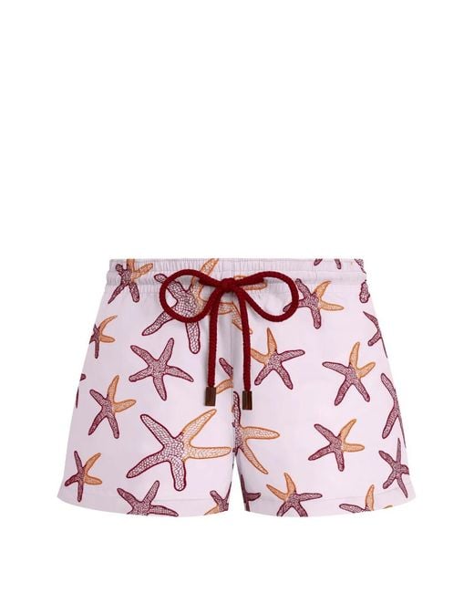 Vilebrequin Pink Starfish-Print Swim Shorts