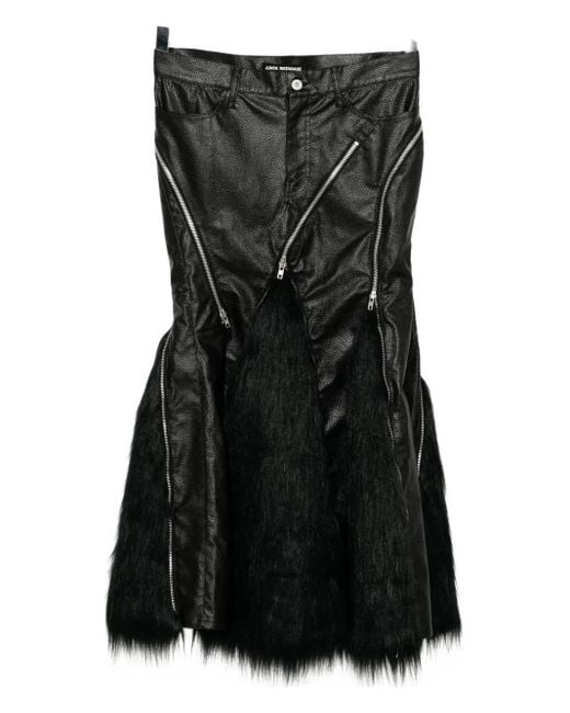 Junya Watanabe Rok Van Imitatiebont in het Black
