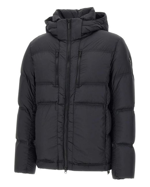 Colmar Black Hooded Quilted Jacket for men