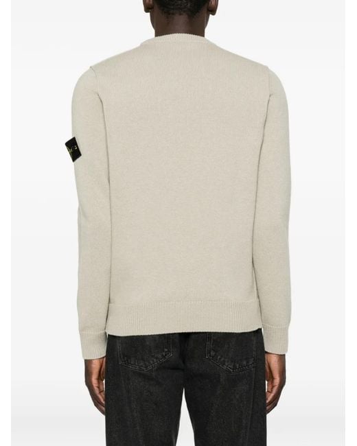 Stone Island White Ribbed-Knit Kit for men
