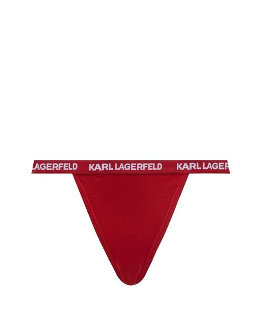 Karl Lagerfeld Black Logo-Waistband Brazilian Briefs (Set Of Seven)