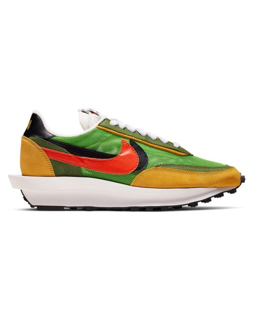 Nike X Sacai Ldwaffle "green Gusto" Sneakers
