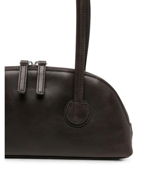 MARGE SHERWOOD Black Mini Leather Tote Bag