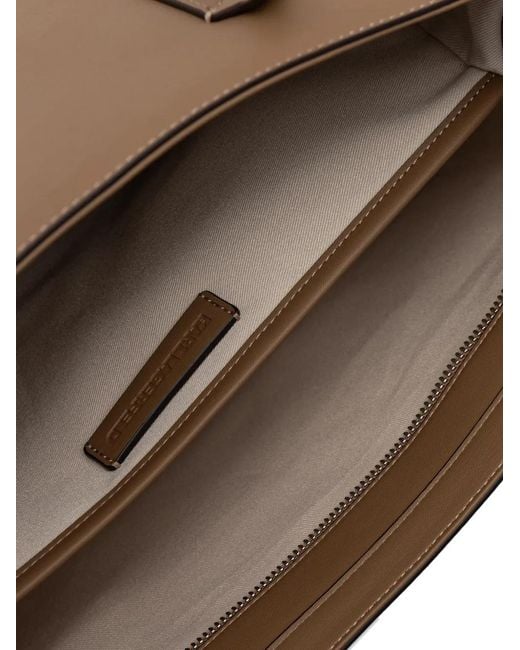 Karl Lagerfeld Brown Ikon Charm-Detail Tote Bag