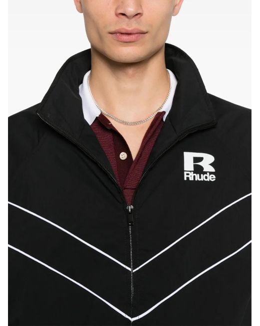 Chaqueta de chándal con costuras Rhude de hombre de color Black