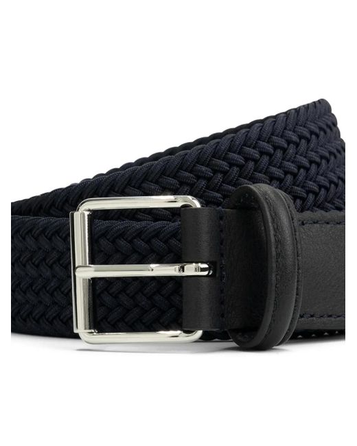 Andersons Black Woven Belt for men