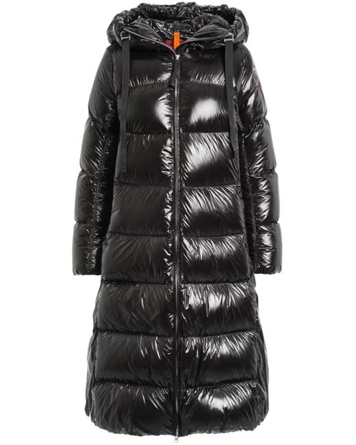 Parajumpers Black Logo-Patch Puffer Jacket