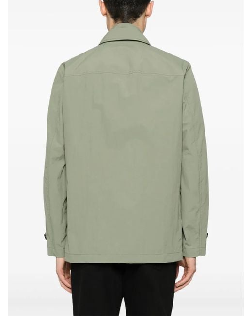Fay Green Layered-Design Jacket for men