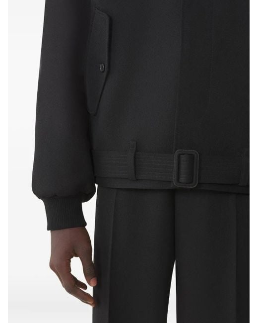 Lanvin Jacke Mit Gürtel in Black für Herren