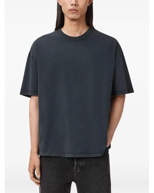 AllSaints Blue Cole Short-Sleeve Crewneck T-Shirt for men