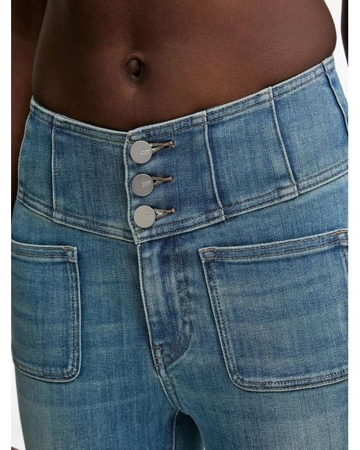 Miss Sixty Blue Buttoned Pocket Jeans