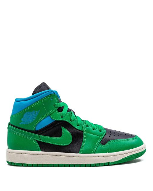 Nike Green Air 1 Mid "Lucky Aquatone" Sneakers