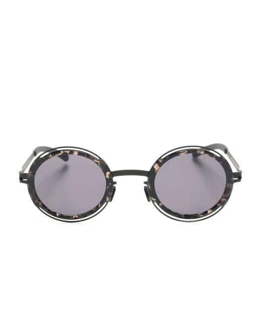 Mykita Gray Pearl Round-Frame Sunglasses
