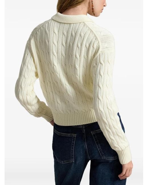 Polo Ralph Lauren White Cotton Cardigan
