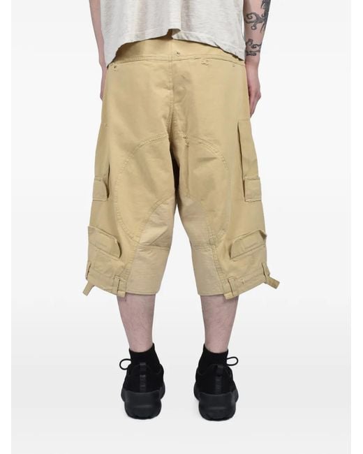 Protocol Index White Upside Distressed Cargo Pants for men