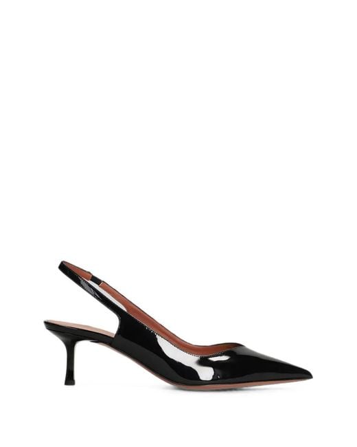 Castagna Black Darya Slingback Pumps
