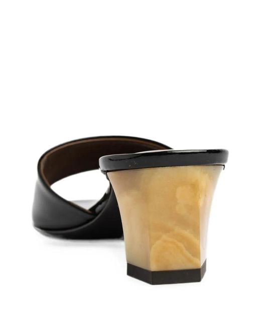 Giuseppe Zanotti Black Patent-Leather Sandals