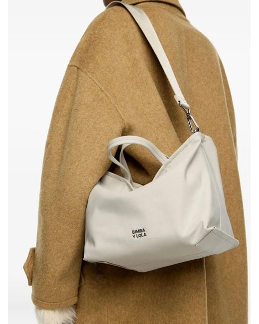 Bimba Y Lola ロゴ ショルダーバッグ White