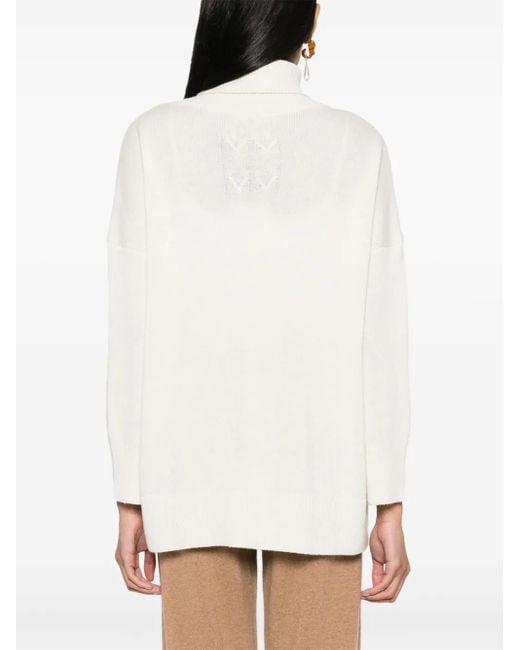Max & Moi Prairie カシミアセーター White
