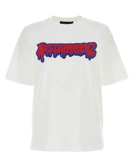 DSquared² White Dsquared Jersey T-Shirt