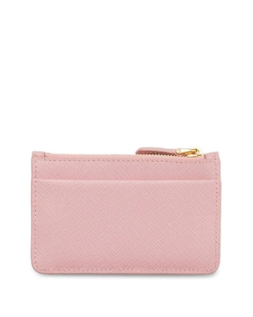 Prada Pink Leather Card Holder