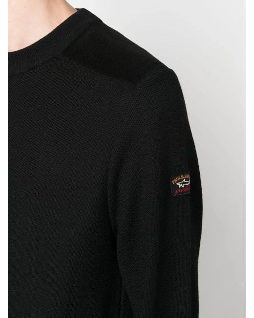 Maglione Girocollo di Paul & Shark in Black da Uomo