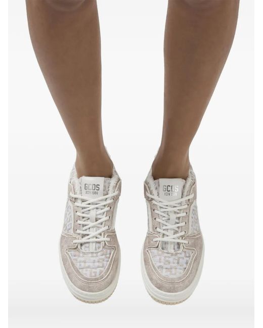 Gcds Pink Logo-Print Sneakers