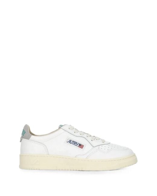 Autry White Medalist Sneakers for men