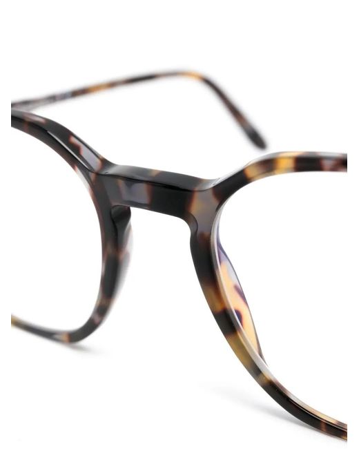 Tom Ford Brown Tortoiseshell-Effect Round-Frame Glasses