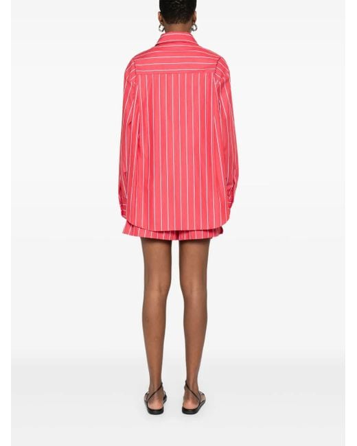 Frankie Shop Pink Gestreiftes Lui Hemd