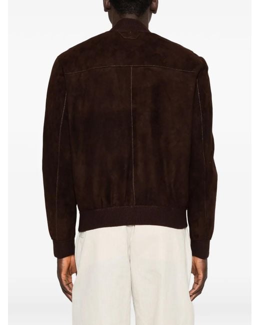 Chaqueta De Ante Con Bolsillo De Parche Salvatore Santoro de hombre de color Brown