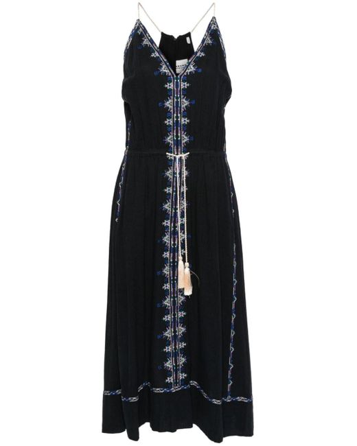 Isabel Marant Siana Midi-jurk in het Black