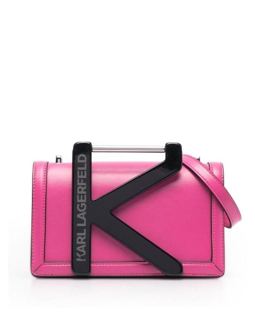 Karl Lagerfeld Small K/karl Shoulder Bag in Pink Lyst