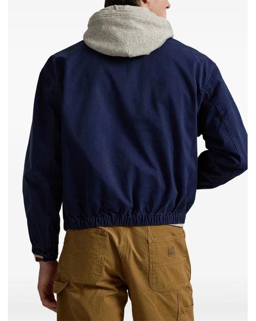 Polo Ralph Lauren Blue Polo Pony Cotton Jacket for men