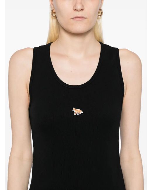 Maison Kitsuné エンブロイダリータンクトップ Black