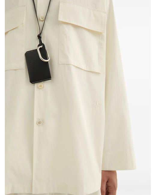 Jil Sander White Flap-Pocket Shirt for men