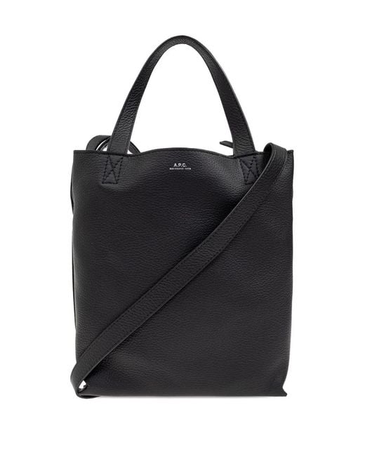 A.P.C. Black Top-Handle Tote Bag
