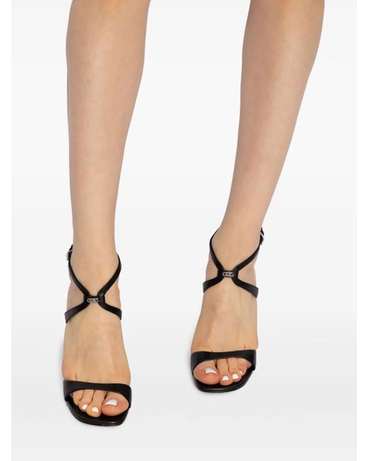 MICHAEL Michael Kors Black ‘Amara’ Heeled Sandals