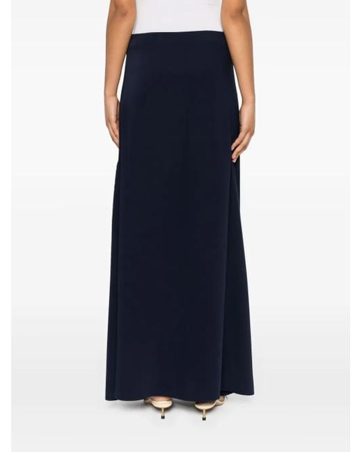 P.A.R.O.S.H. Blue A-Line Midi Skirt