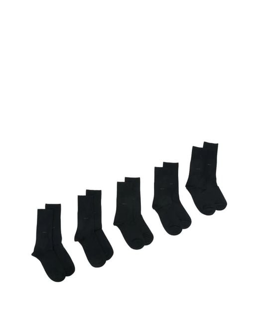CDLP White Lot De Cinq Paires De Chaussettes À Logo Imprimé for men