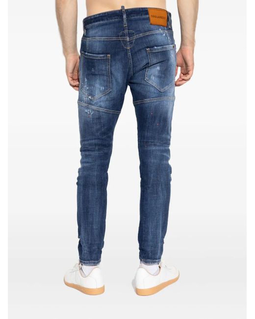 Vaqueros de algodón DSquared² de hombre de color Blue