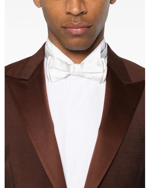 Paul Smith Brown Satin-Lapel Blazer for men