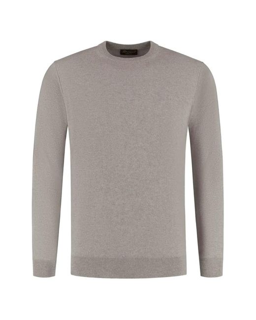 Doriani Gray Crew-Neck Cashmere Sweater for men