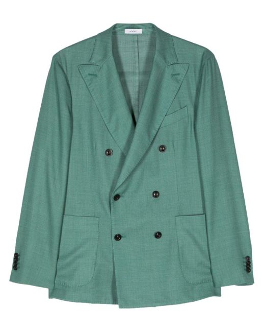 Boglioli Green K-jacket Double-breasted Blazer for men
