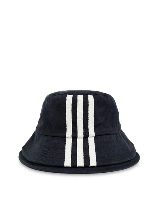 Y-3 Blue Bucket Hat With Logo Print