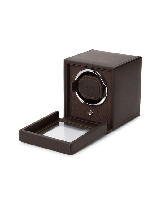 Wolf Black Cub Watch Winder Box