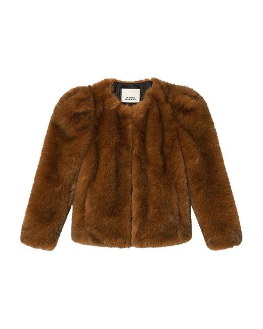 Isabel Marant Brown Bahria Puffed Jacket