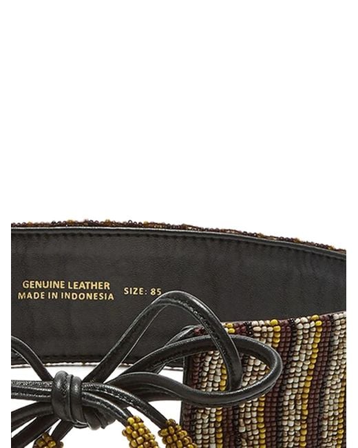 Maliparmi Black Beaded Belt